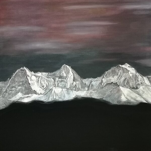 11 Berner Alpen   100x100cm  1200.-