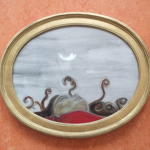 25 Traumschlaf  ca.50x60 cm   mit Rahmen 