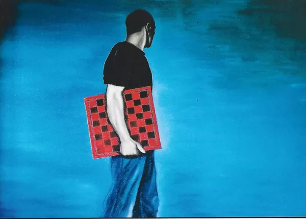 21 Schachspieler 100x150cm 