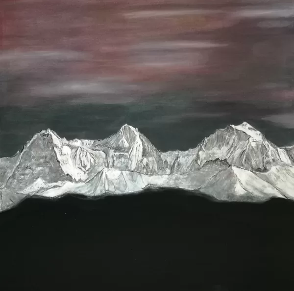 11 Berner Alpen   100x100cm  